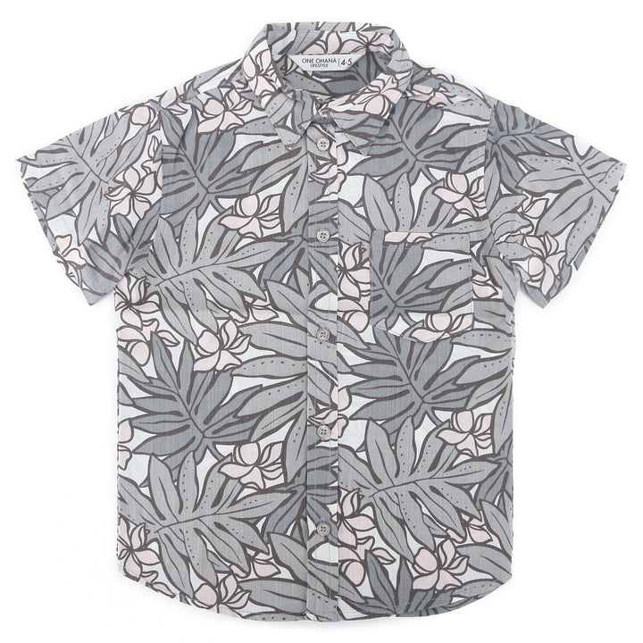 Boys Shirt Ikaika Lauae Grey