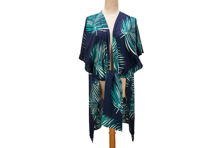 Coverup Nikki Palm Leaf Black