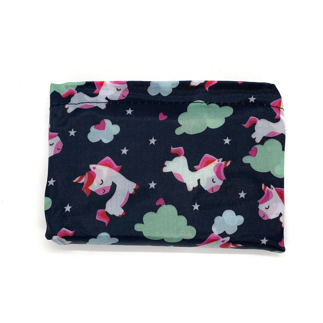 Foldable Bag Jackie Unicorn Black