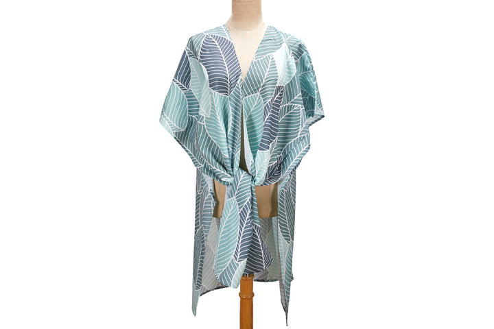 Coverup Nikki Palm Leaf Stripe Green