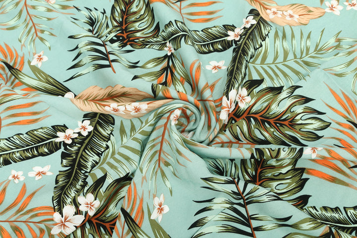 Coverup Nikki Monstera Fern Teal