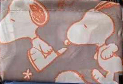 Foldable Bag Jackie CT Snoopy Orange Grey