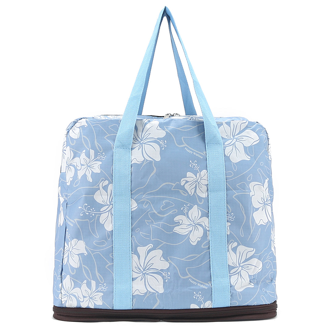 Foldable Duffle Bag Sophie Hibiscus Blue – Happy Wahine