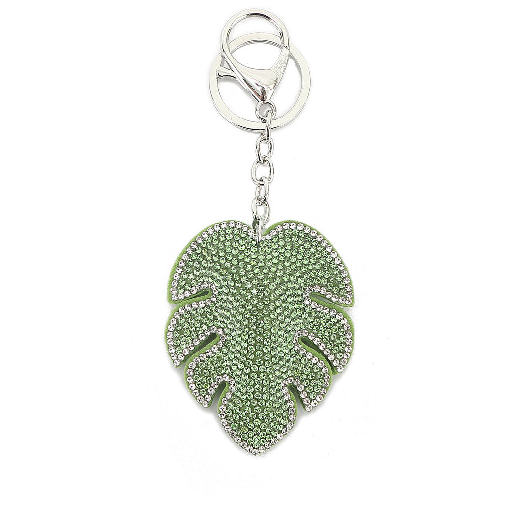 michael kors monstera purse Bag Charm Crystal Monstera Green