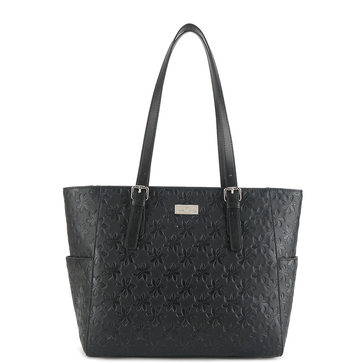 Tote Elizabeth Tiare Embossed Black
