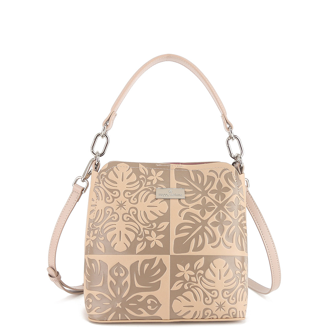 Crossbody Abby Quilt Embossed Beige