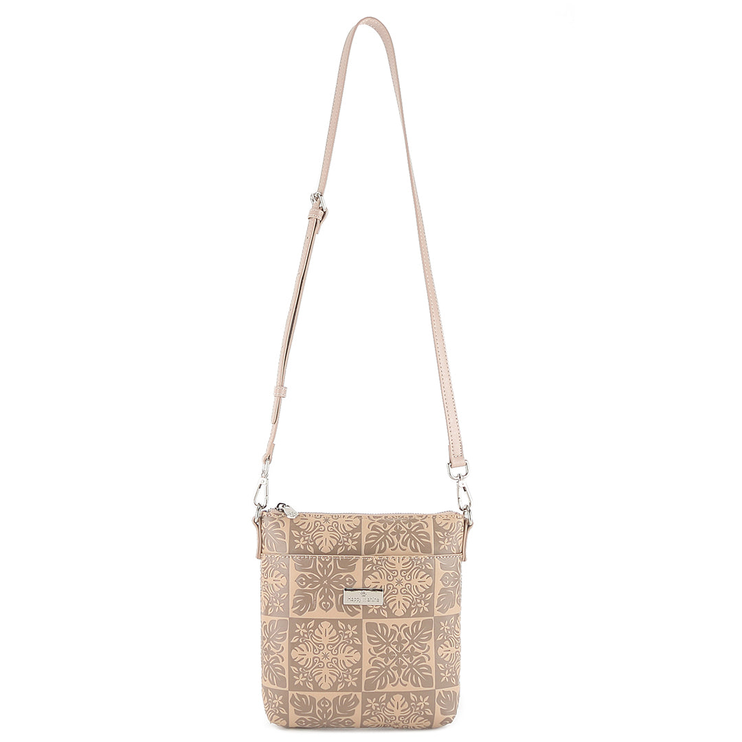 Crossbody Lisa Quilt Embossed Beige