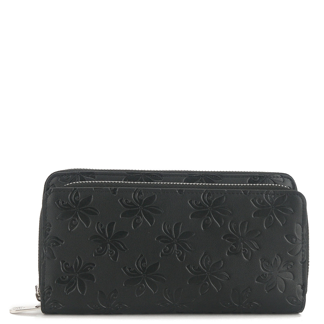 Wristlet Allison Tiare Embossed Black