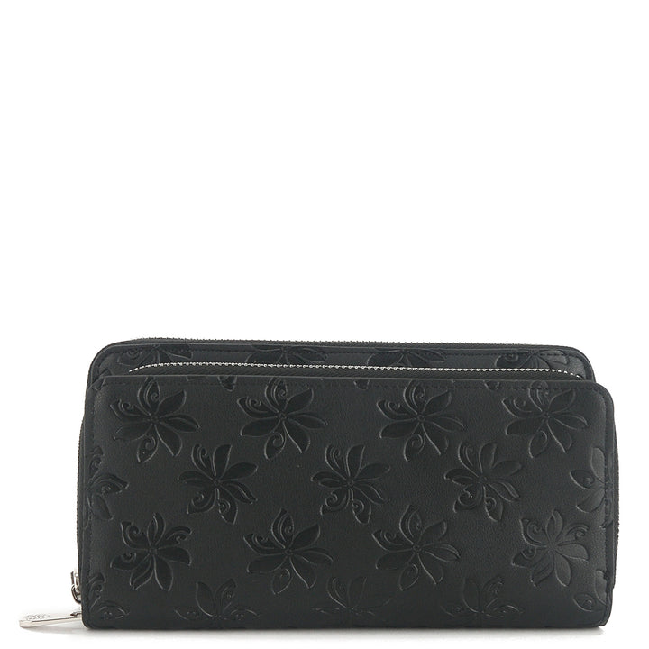 Wristlet Allison Tiare Embossed Black