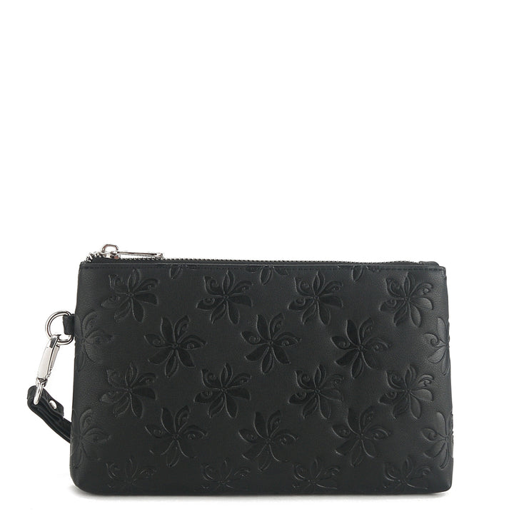 Wristlet Melody Tiare Embossed Black