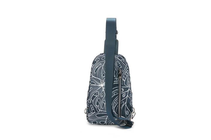 Sling Bag Ke'olu Monstera Lines Navy