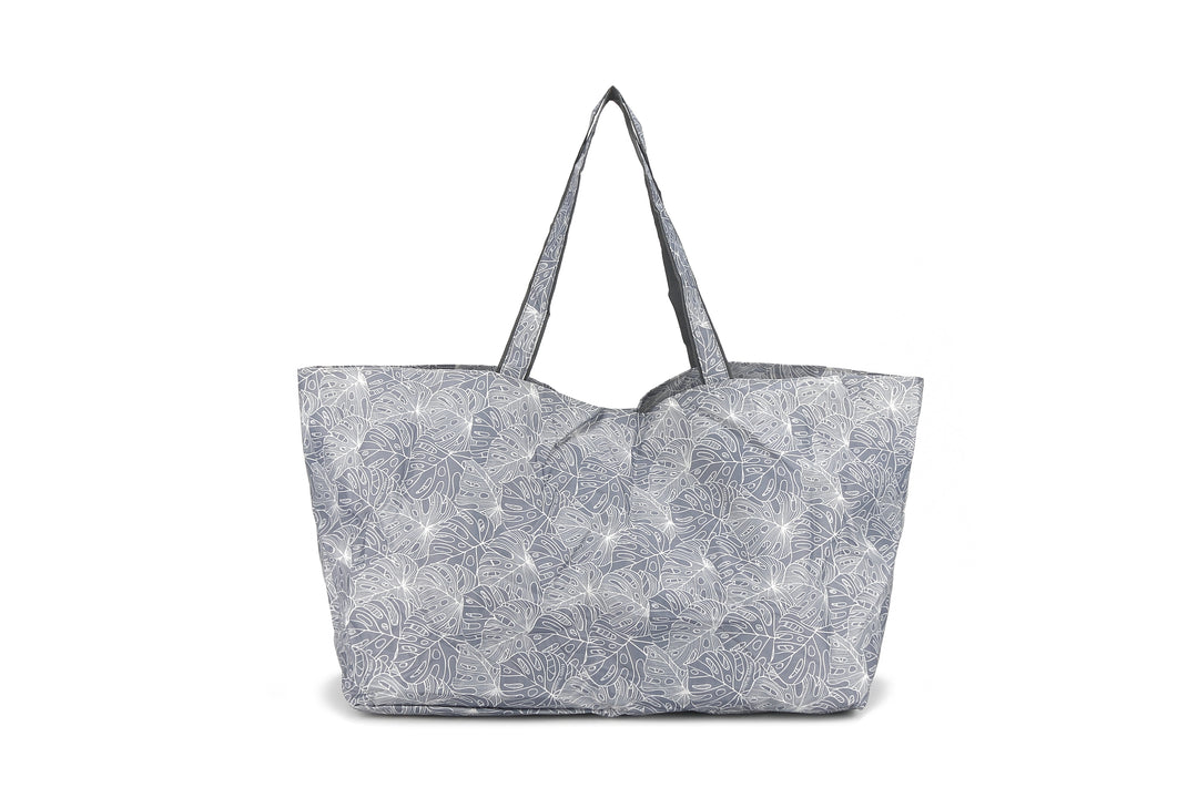 Carry-All Tote Monstera Lines Grey