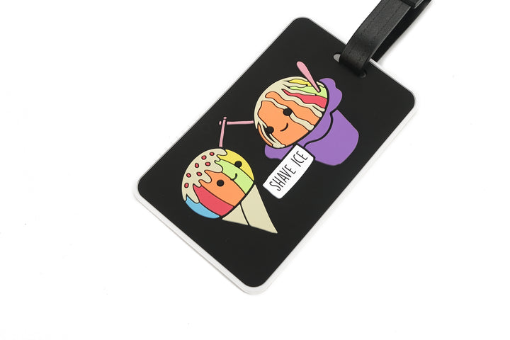Luggage Tag Shave Ice Black