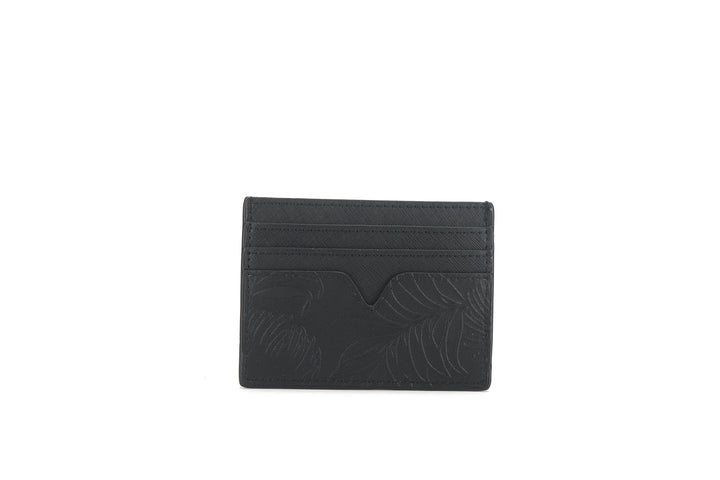 Card Case Meilany Lehua Embossed Black