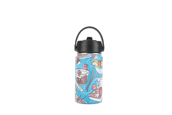 Insulated Water Bottle 12oz Poke Competition Blue
