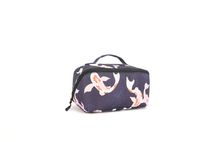 Travel Cosmetic Pouch Koi Navy
