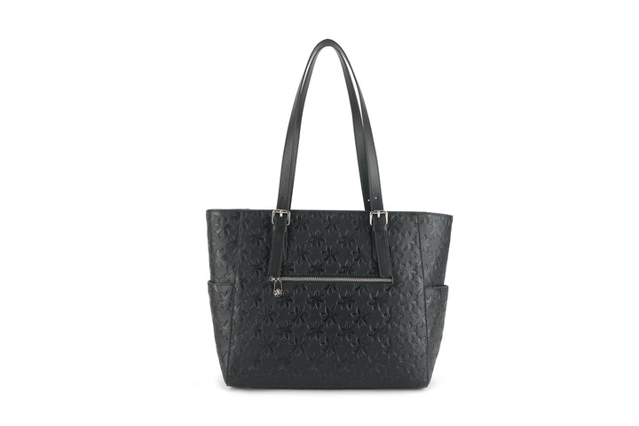 Tote Elizabeth Tiare Embossed Black