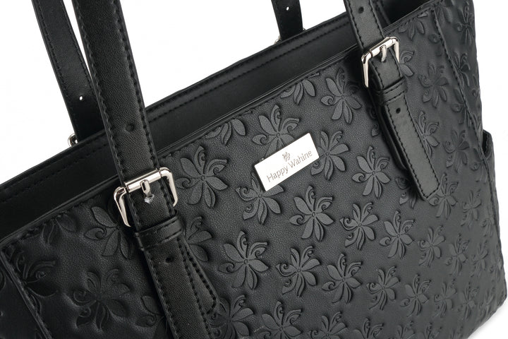 Tote Elizabeth Tiare Embossed Black