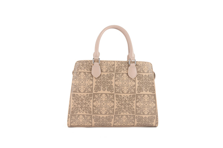 Satchel Gigi Quilt Embossed Beige