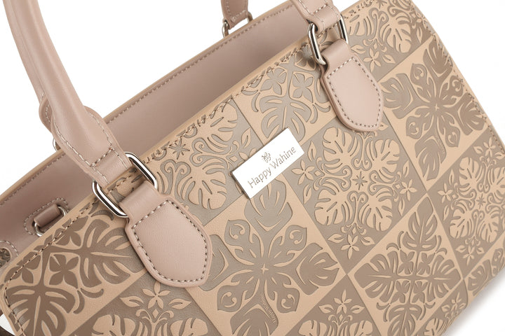 Satchel Gigi Quilt Embossed Beige