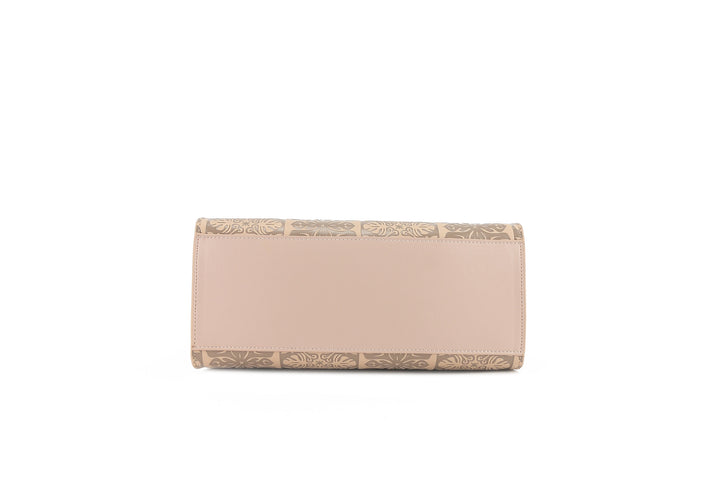Satchel Gigi Quilt Embossed Beige