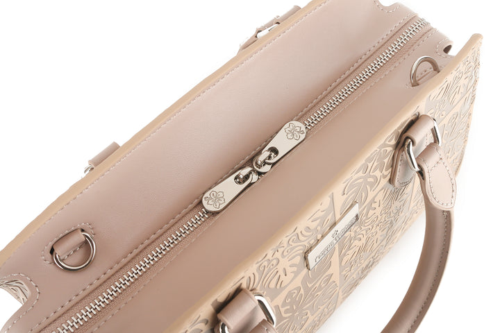Satchel Gigi Quilt Embossed Beige