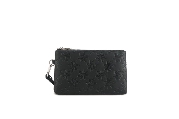 Wristlet Melody Tiare Embossed Black