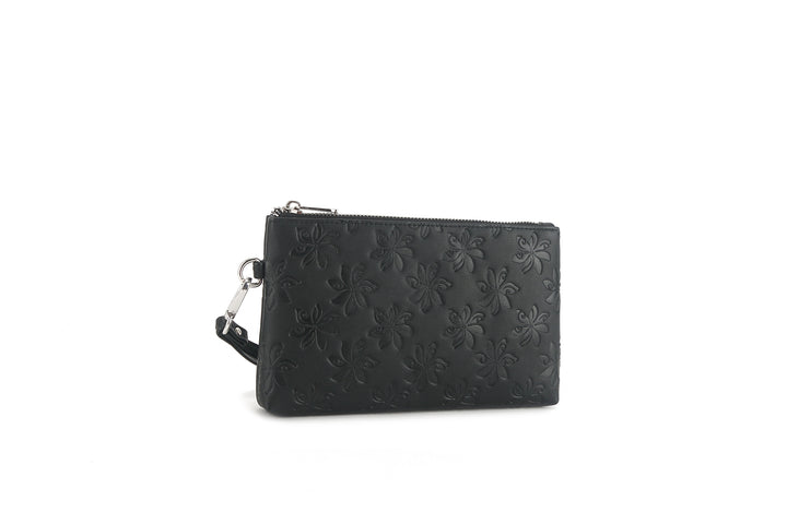 Wristlet Melody Tiare Embossed Black