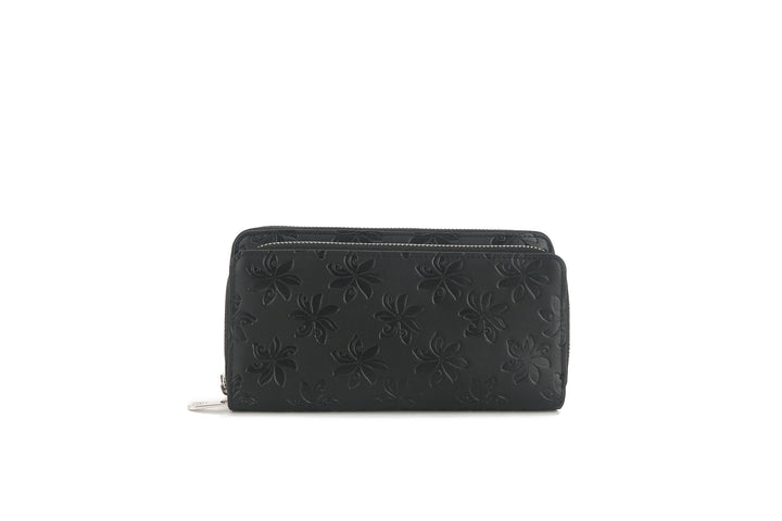 Wristlet Allison Tiare Embossed Black