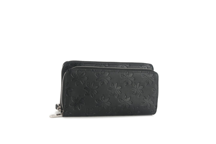 Wristlet Allison Tiare Embossed Black