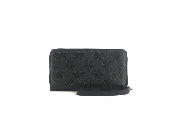 Wristlet Allison Tiare Embossed Black