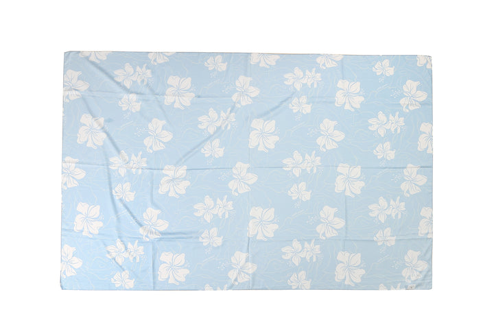Pareo Keala Hibiscus Monstera Blue