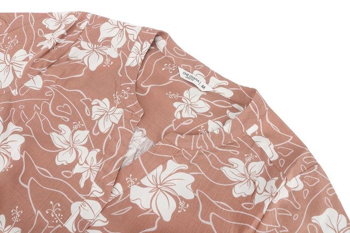 Blouse Napua Hibiscus Mocha