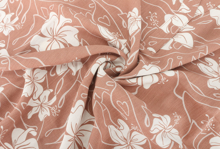 Blouse Napua Hibiscus Mocha
