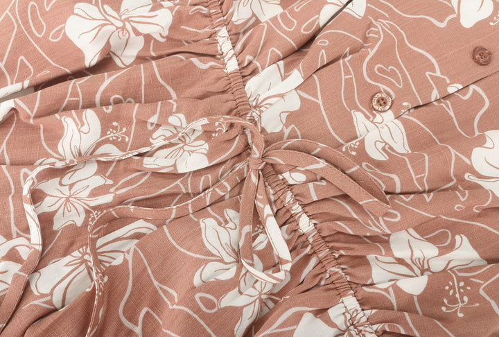 Romper Malia Hibiscus Mocha