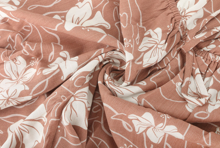 Romper Malia Hibiscus Mocha