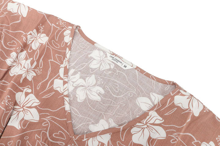 Flex Dress Anela Hibiscus Mocha