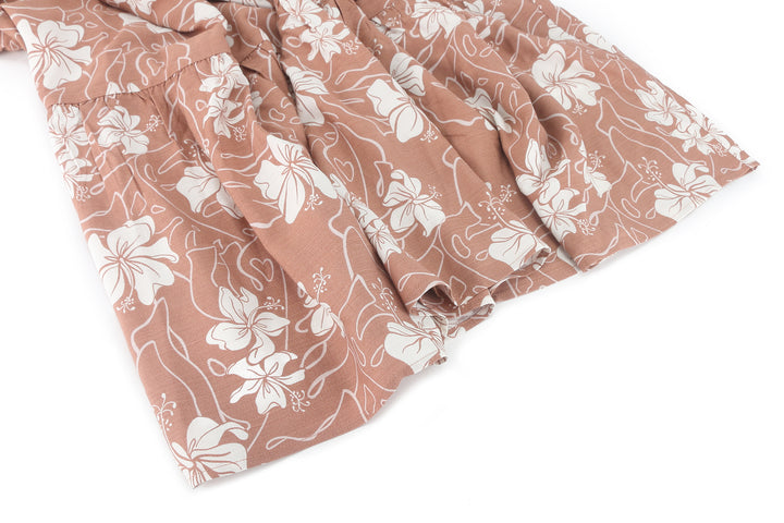 Maxi Dress Noelani Hibiscus Mocha