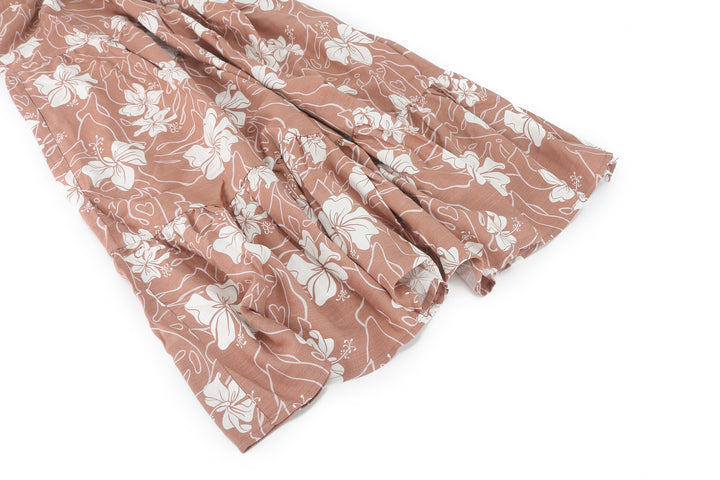 Sleevless Dress Kaipo Hibiscus Mocha