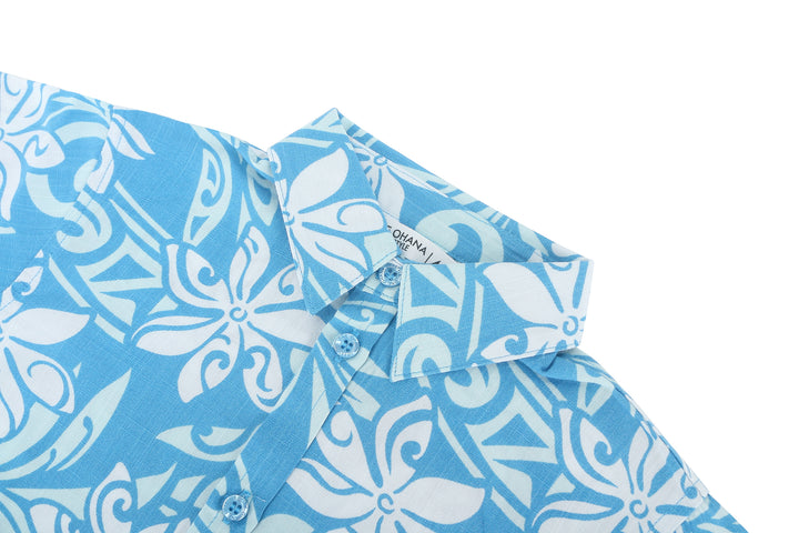 Boys Shirt Ikaika Tiare Infinity Blue