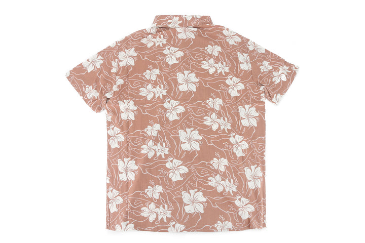 Mens Shirt Keahi Hibiscus Mocha