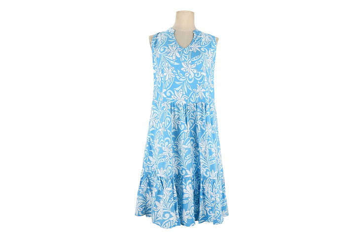 Sleevless Dress Kaipo Tiare Infinity Blue