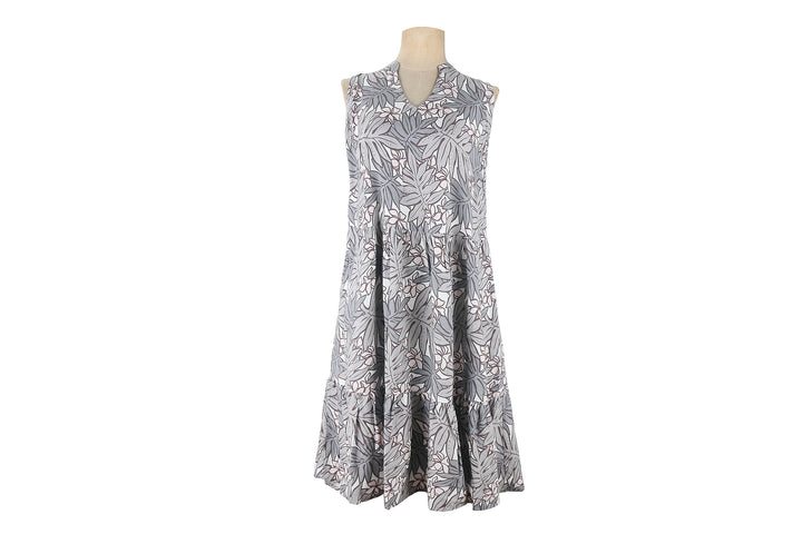 Sleevless Dress Kaipo Lauae Grey