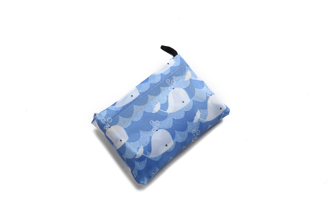Foldable Bag Jackie Cute Whale Blue