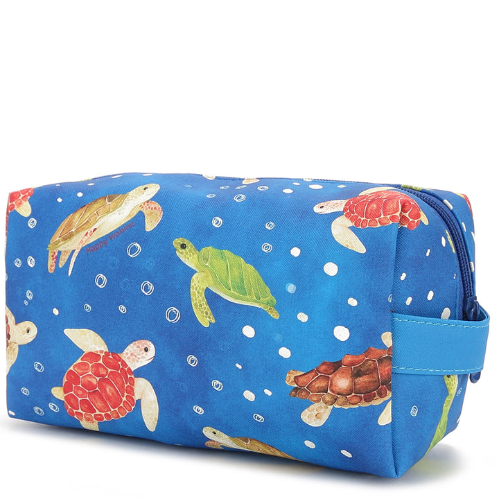 Pouch Cosmetic Local Turtles Blue