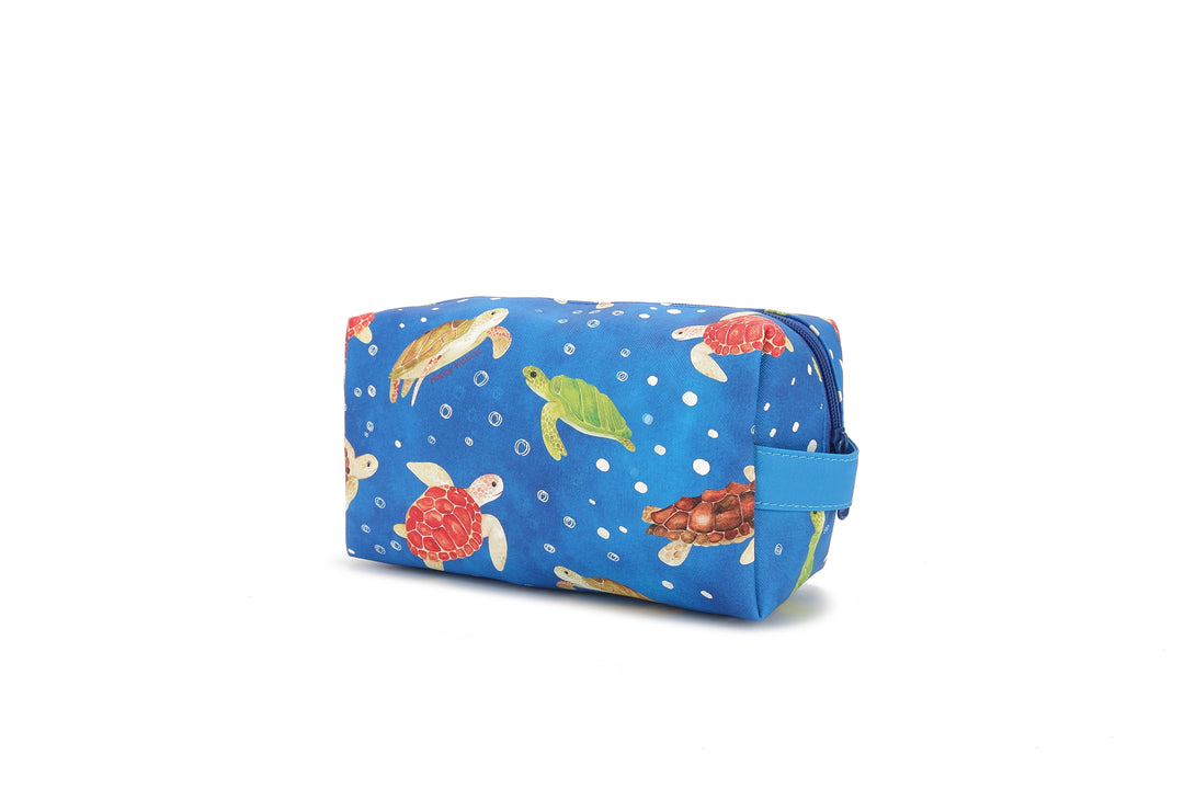 Pouch Cosmetic Local Turtles Blue