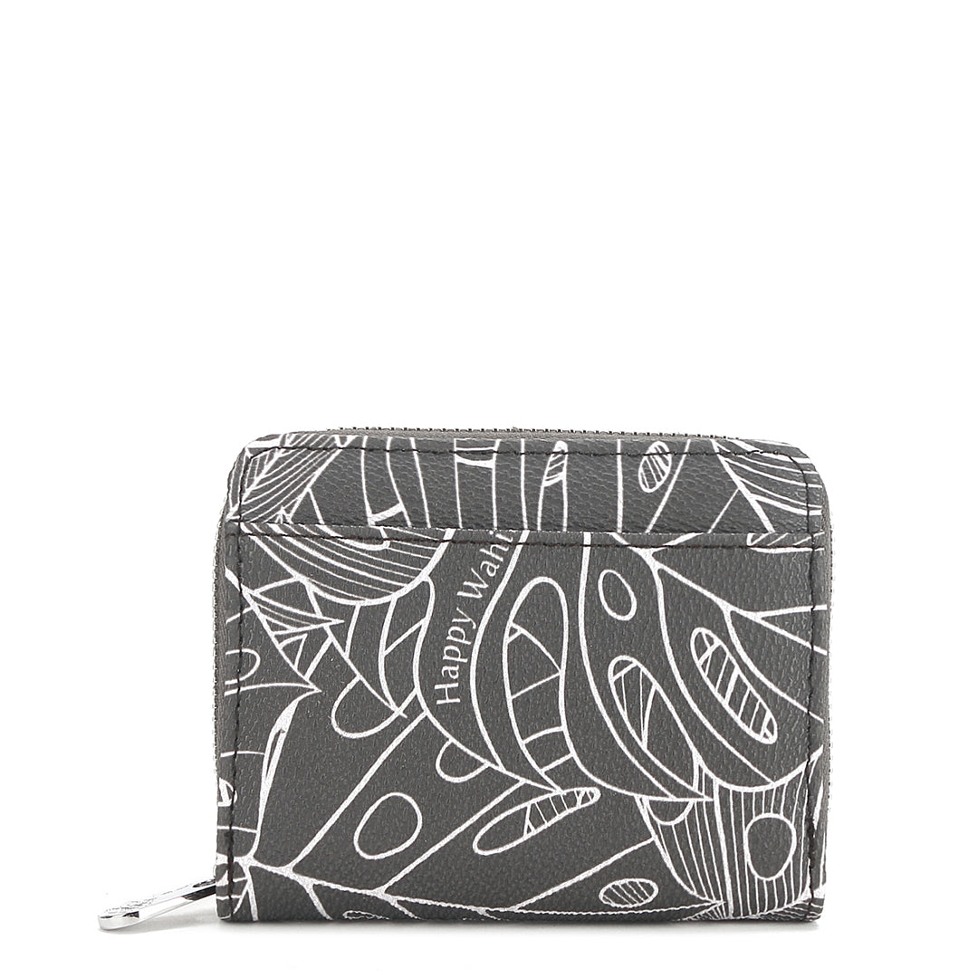 Wallet Meily Monstera Lines Grey
