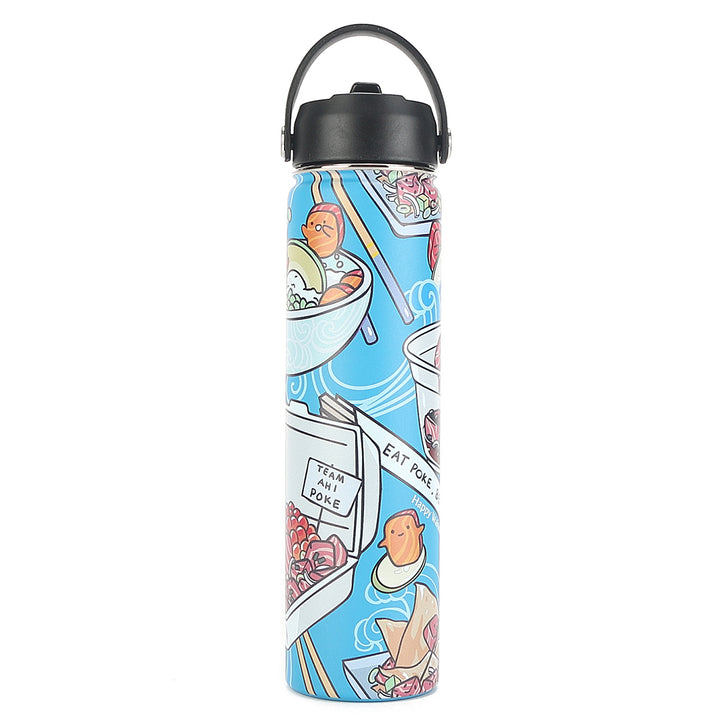 Insulated Water Bottle 24oz Poke Competition Blue