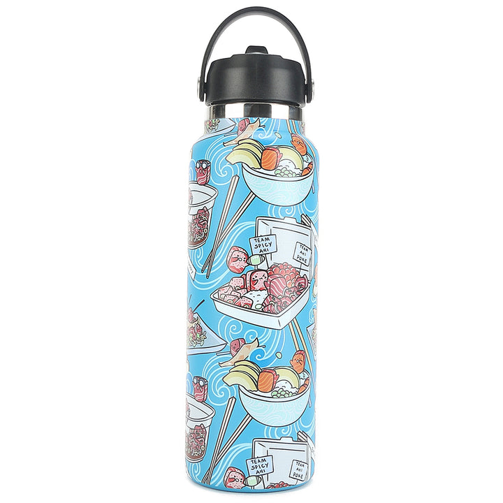 Insulated Water Bottle 40oz Poke Competition Blue