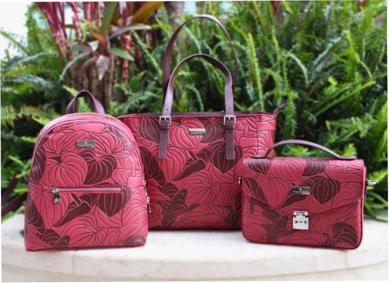 Anthurium Embossed Red Collection